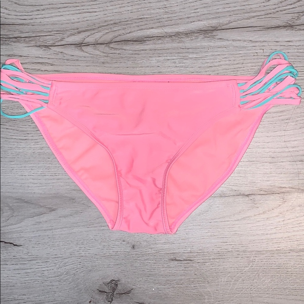 Pink and Blue-green Bikini Bottoms 👙